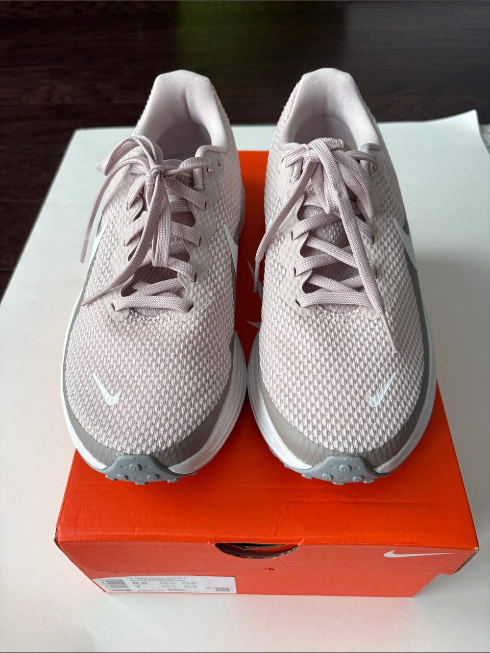 Nike Women’s Revolution 8 Sneakers in Pale Pink and Gray - New, size 8.5